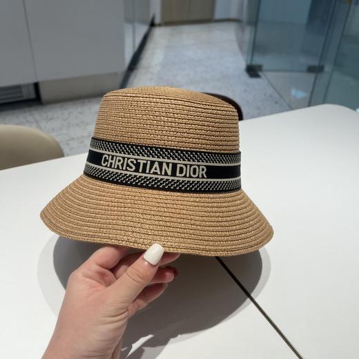 G347迪AO新款织带草编草帽沙滩帽 商品图2