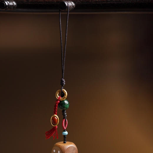 【青山特惠】老山檀香【骰子】钥匙扣 挂件  s35 商品图7