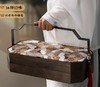 【木盒提篮月饼】广式蛋黄莲蓉五仁桃山皮奶黄流心 中秋节送礼品礼盒装 商品缩略图1