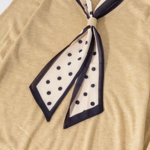 Grace&Glam 雅致减龄波点丝巾领带针织衫 商品图7