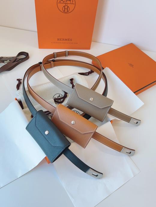 爱马仕 底面进口牛皮Kelly扣女士配羊皮包腰带 均码可调节 腰围75-100（ZT*YT） 商品图1