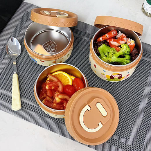 易铂芝士圆饭盒三件套(送芝士勺和保温袋)芝士控狂喜🧀颜值直接封神​ 商品图3