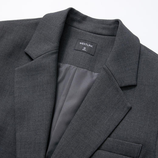 西遇气质通勤格纹袖口翻领垫肩西装外套女秋季百搭休闲西服V2751143 商品图5