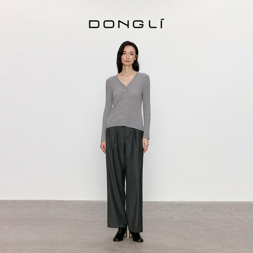 东黎 • 我不被驯化 精英西装裤 女士秋季小个子版休闲直筒西裤 5126 商品图2