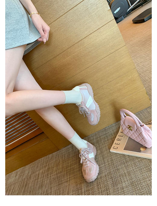 给大家安排上啦💌【7cm内增高~圆头系带运动老爹鞋】又舒服又时髦，快来选颜色 日常穿出门回头upup❗❗ 商品图10