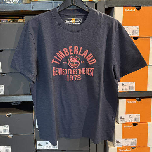 Timberland/添柏岚 男士夏季纯棉印花透气百搭休闲圆领短袖T恤 商品图1