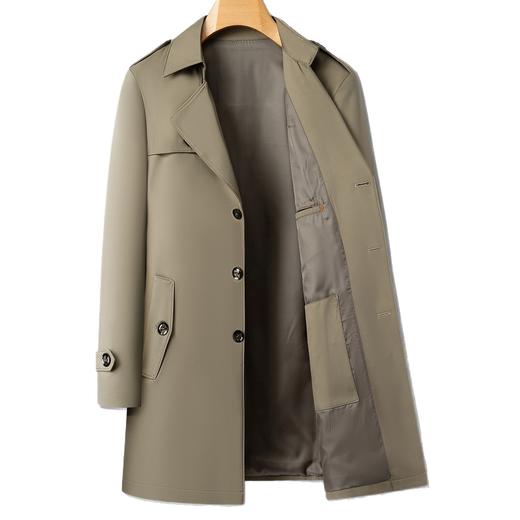 【DXS】大依优型大码男装长款风衣经典中长款夹克男士大码行政外套秋季新款肥佬 商品图6