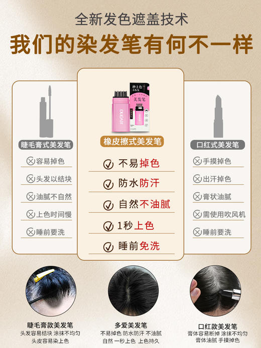 多爱一次性遮白美发笔（9g/支） 商品图4