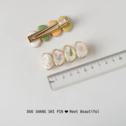 【敦煌花梦滴釉发夹】森系小众滴釉发夹 复古刘海女 侧边夹 碎发夹精致发卡 商品图10
