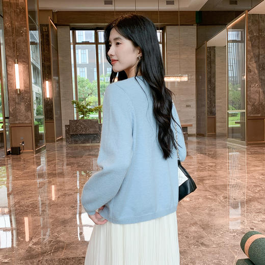 奢姿大码女装2025秋季时尚卡通刺绣针织开衫胖妹妹可爱减龄款上衣9653335183 商品图3