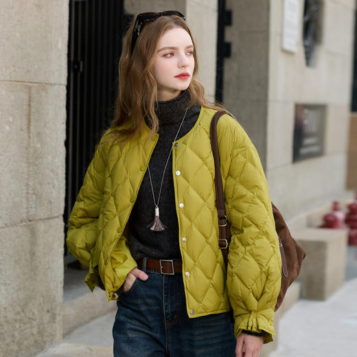 【95白鹅绒】三彩2025冬季新款轻暖鹅绒服防水易打理羽绒服M 商品图1