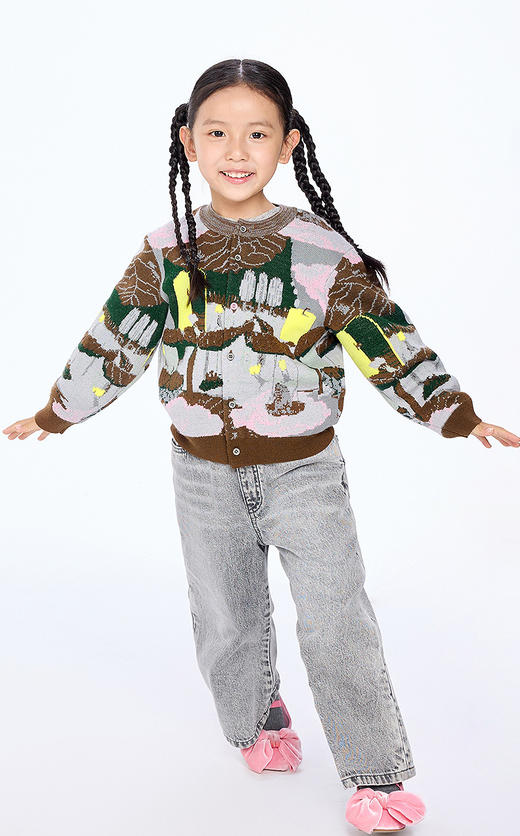 jnby   25年秋款  短款开襟毛衫  1P8310850 商品图5