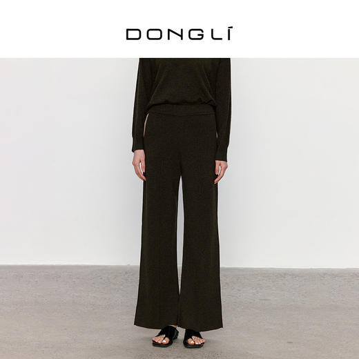 东黎 • 山羊绒女士秋冬青山疏影羊绒阔腿裤 3471 商品图6