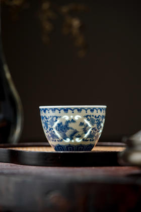 会员专享  开窗山水玲珑缸杯 仅供【陶博城店】自提