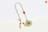 和田玉青玉【莲花】手机挂饰 商品缩略图0