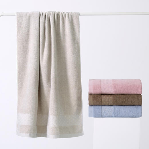 【品牌直发】加倍生活 X丝带中国风纯棉毛巾浴巾套装 全棉长绒棉毛巾加厚浴巾套装 商品图1