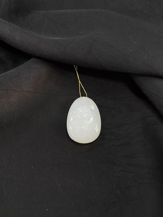 【于田产和田玉白玉佛公】编号BHM258157060，32*23，11克，出证书，发货1~5天，48小时鉴赏期 商品图2