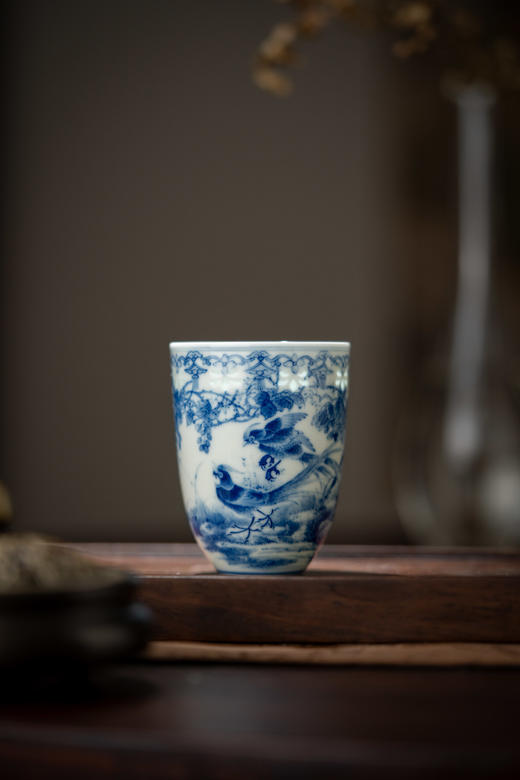 会员专享  青花藤花鸟语闻香杯 仅供【陶溪川店】自提 商品图0