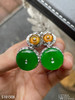 玻璃种帝王绿平安扣耳坠【5181508】具体价格微信咨询 商品缩略图3