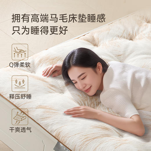 雅芳婷马毛质感日式床垫家用卧室床垫软垫学生宿舍床垫榻榻米床垫 商品图1