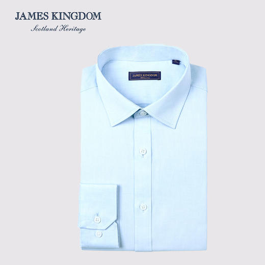 【棉混纺男士商务多款合集】占姆士男士25初秋白蓝抗皱系列长袖衬衫  多款多色 商品图12