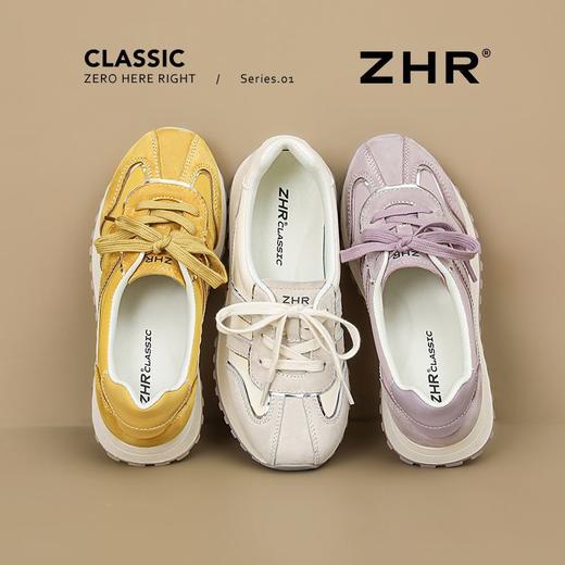 ZHR则则透气柔软阿甘鞋2025夏季新款女鞋休闲耐磨百搭德训鞋 商品图8