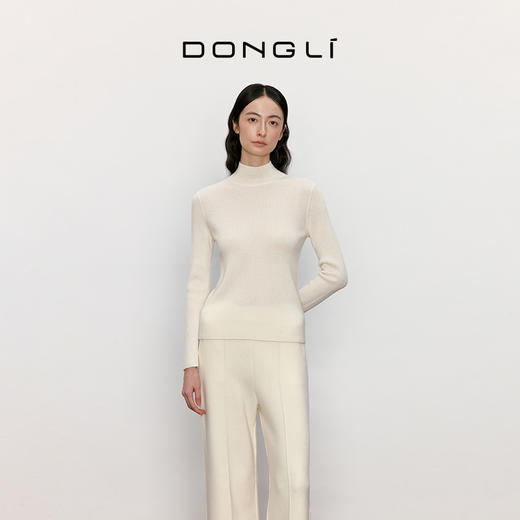 东黎 • 山羊绒女士秋冬百搭时尚半高领套衫 4298 商品图1