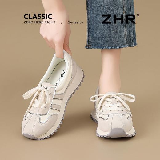 ZHR则则透气柔软阿甘鞋2025夏季新款女鞋休闲耐磨百搭德训鞋 商品图0