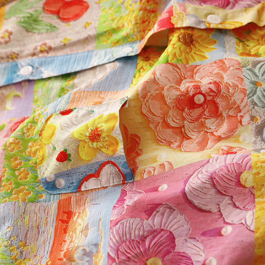 GYH 1851油画印花长袖衬衫复古宽松减龄休闲衬衣 商品图3