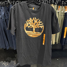 Timberland/添柏岚 男士夏季常规版棉质迷彩印花休闲圆领短袖T恤