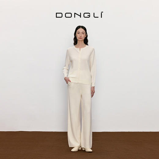 东黎 • 山羊绒女士秋冬圆领多色开衫 17A126 商品图4