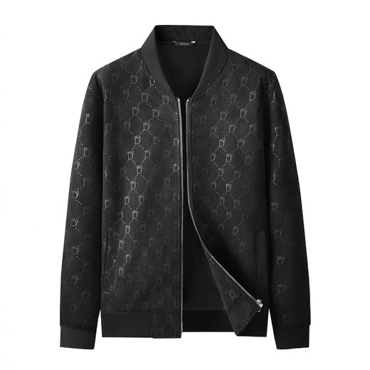 【DWD】大依优型大码夹克外套男士印花时尚潮流帅气夹克大码棒球服秋季新款肥佬宽松休闲立领 商品图3