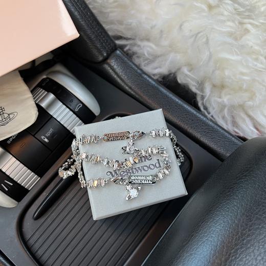 G352西太后Vivienne Westwood MOLLY锆石土星项链/手链 商品图2