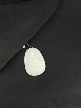 【于田产和田95料羊脂白观音挂件】编号D56904   42*29   20克，出证书，发货1~5天，48小时鉴赏期