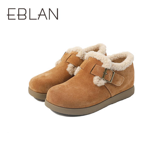 伊伴冬季勃肯毛毛鞋加厚保暖绒毛B25753085 商品图5