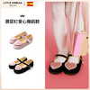 littlewinkaa蘑菇钉爱心女童舞蹈鞋儿童软底公主宝宝单鞋LW31049D 商品缩略图0