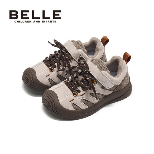 3-5天发货【舒适童鞋 | BELLE百丽2025秋季新款童鞋合集】加固宽楦鞋头，给孩子脚趾足够的活动空间，减震鞋底设计不易累脚，款式时尚百搭，低调中带着高级感，轻松搭配各种衣服，一双解锁全场景 商品图11