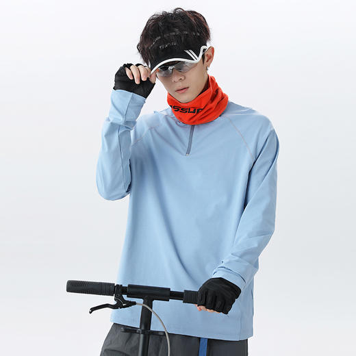 LUCKY DEER/幸运鹿情侣款立领磨毛保暖户外运动长袖 商品图4