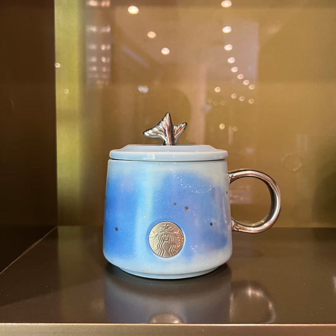 G366星巴克渐变鱼尾马克杯