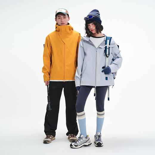 LUCKY DEER/幸运鹿情侣款保暖三防连帽多功能软壳外套 商品图0