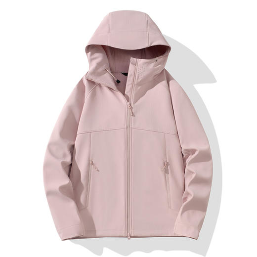 LUCKY DEER/幸运鹿情侣款芙蓉格保暖防风软壳衣外套 商品图2