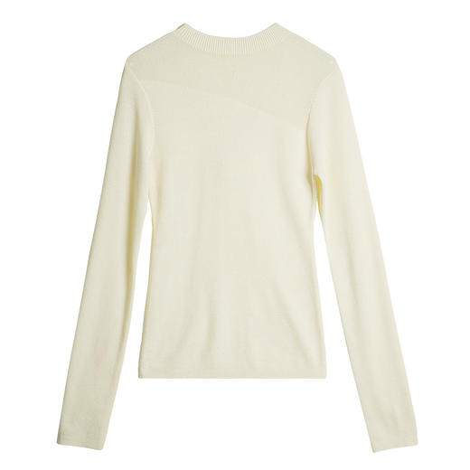 OLrain欧芮儿秋季2025新款简约通勤半透视设计感针织衫修身上衣女 商品图3