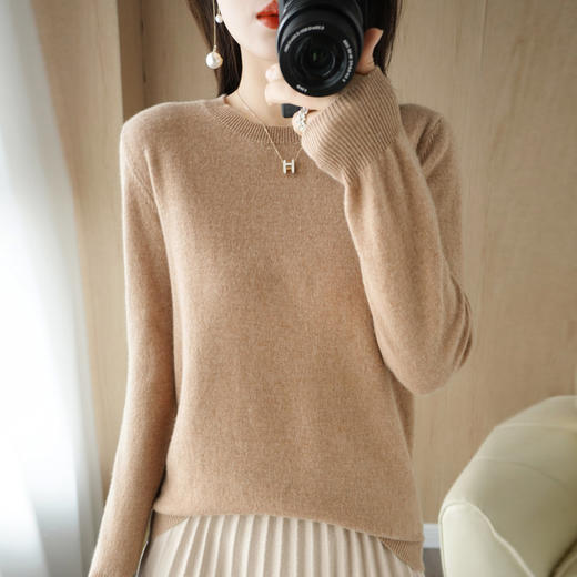 【清仓价】板绘极简针织衫系列 圆领&V领长袖XKA15/V领长袖XK262/小圆领长袖XK-002 商品图3