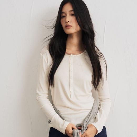 SPLELED莱赛尔醋纤半扣羊毛针织衫｜自带羊毛温润体感，基础百搭，修身款式 商品图2