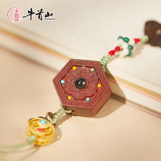 牛首山文创行深·紫檀挂件国潮高级挂饰手机链包挂节日礼物伴手礼 商品图3