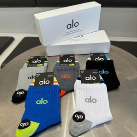 G377 Alo男款夏季袜子 一盒5双