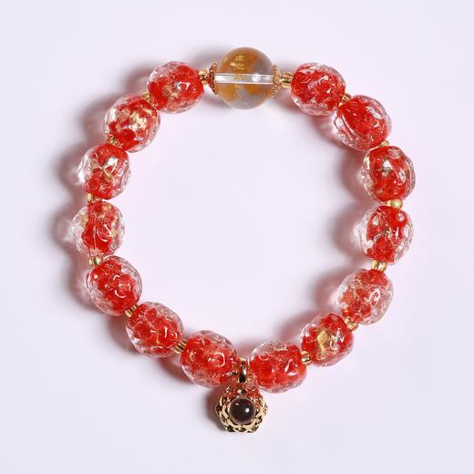 【敦煌八大锤纹金箔香灰珠手串】敦煌小众八大守护神生肖 佛光色锤纹香灰珠佛珠手串 商品图9