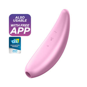 Satisfyer Curvy 1 弦月1代吮吸按摩棒APP版  女用吮吸震动按摩棒 情趣用品 商品图1
