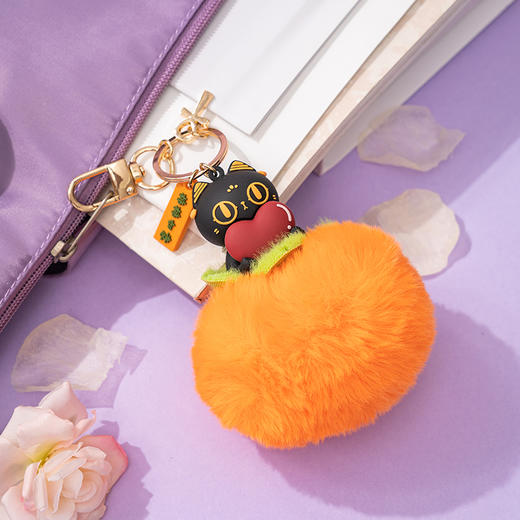 大英博物馆巴斯特系列柿柿如意毛绒钥匙扣挂件 商品图2
