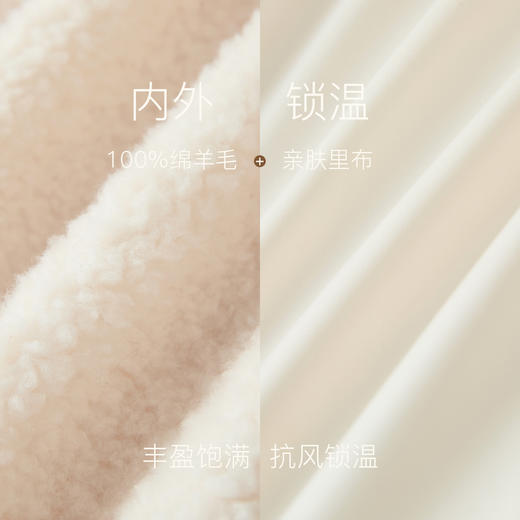 【100绵羊毛瘦瘦皮草】三彩2025冬季新款织带毛毛外套优雅M 商品图3